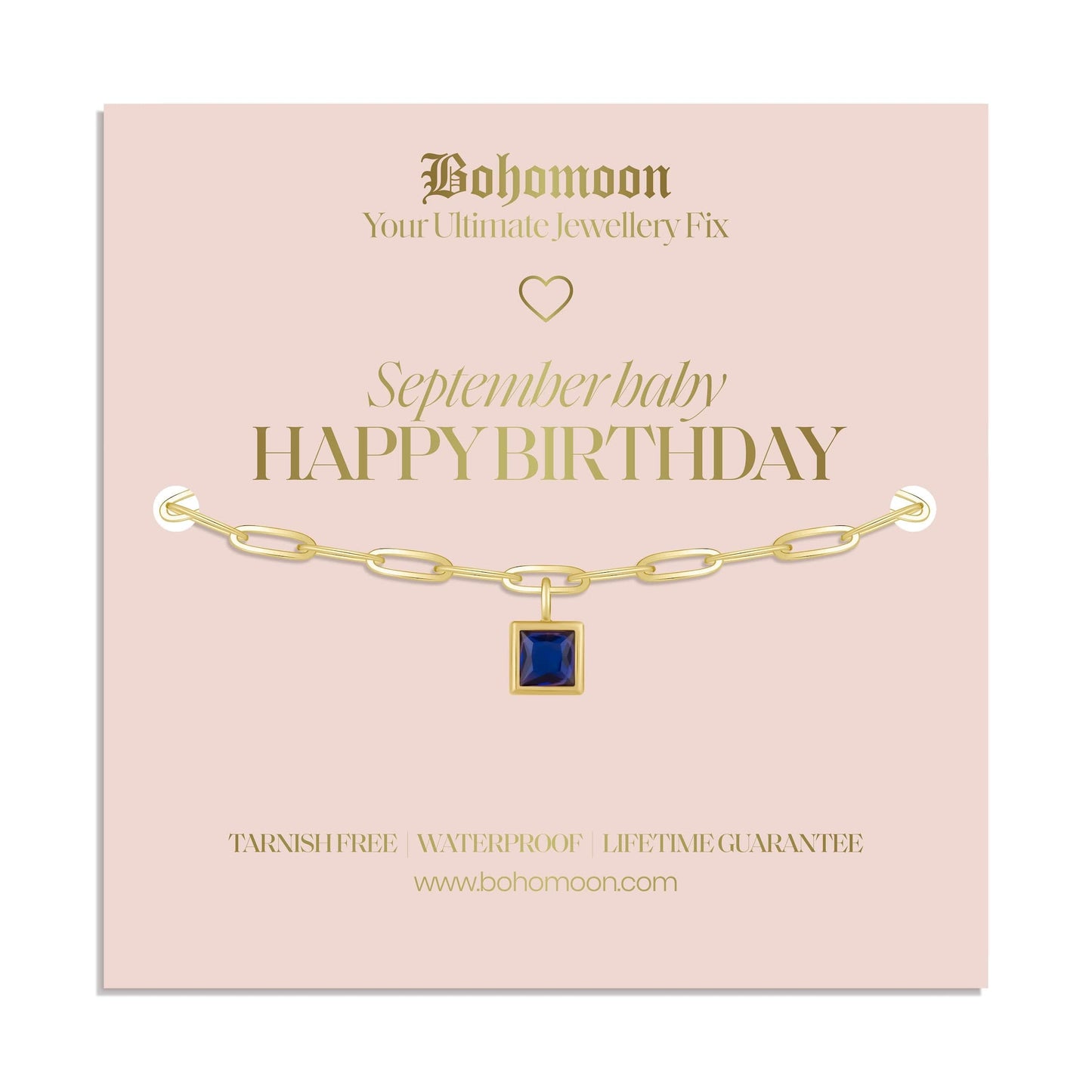 Happy Birthday Birthstone Bracelet