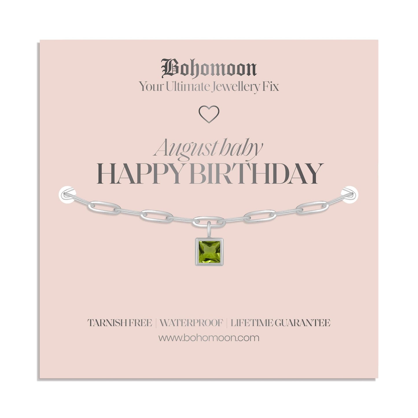 Happy Birthday Birthstone Bracelet