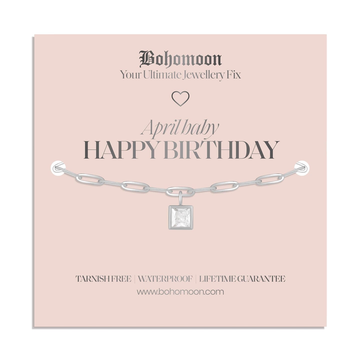 Happy Birthday Birthstone Bracelet