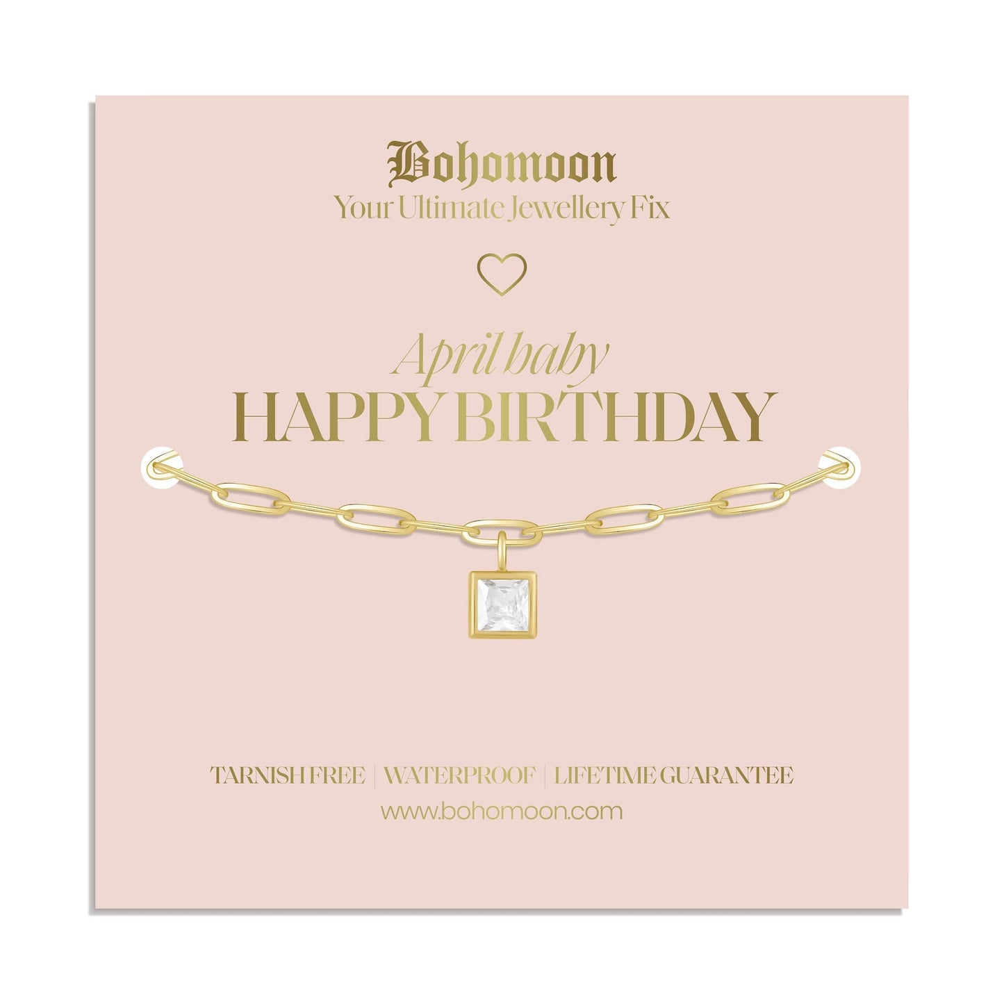 Happy Birthday Birthstone Bracelet