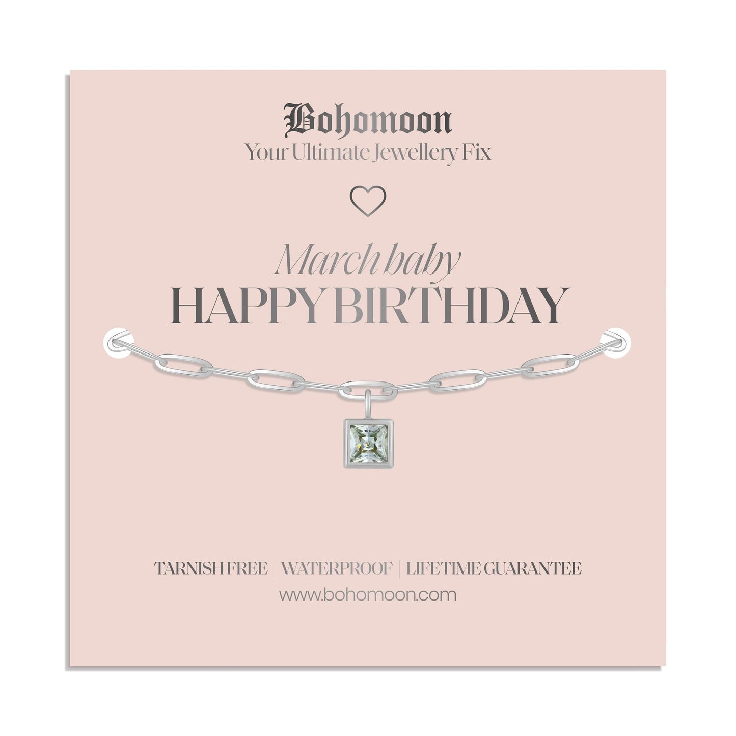 Happy Birthday Birthstone Bracelet