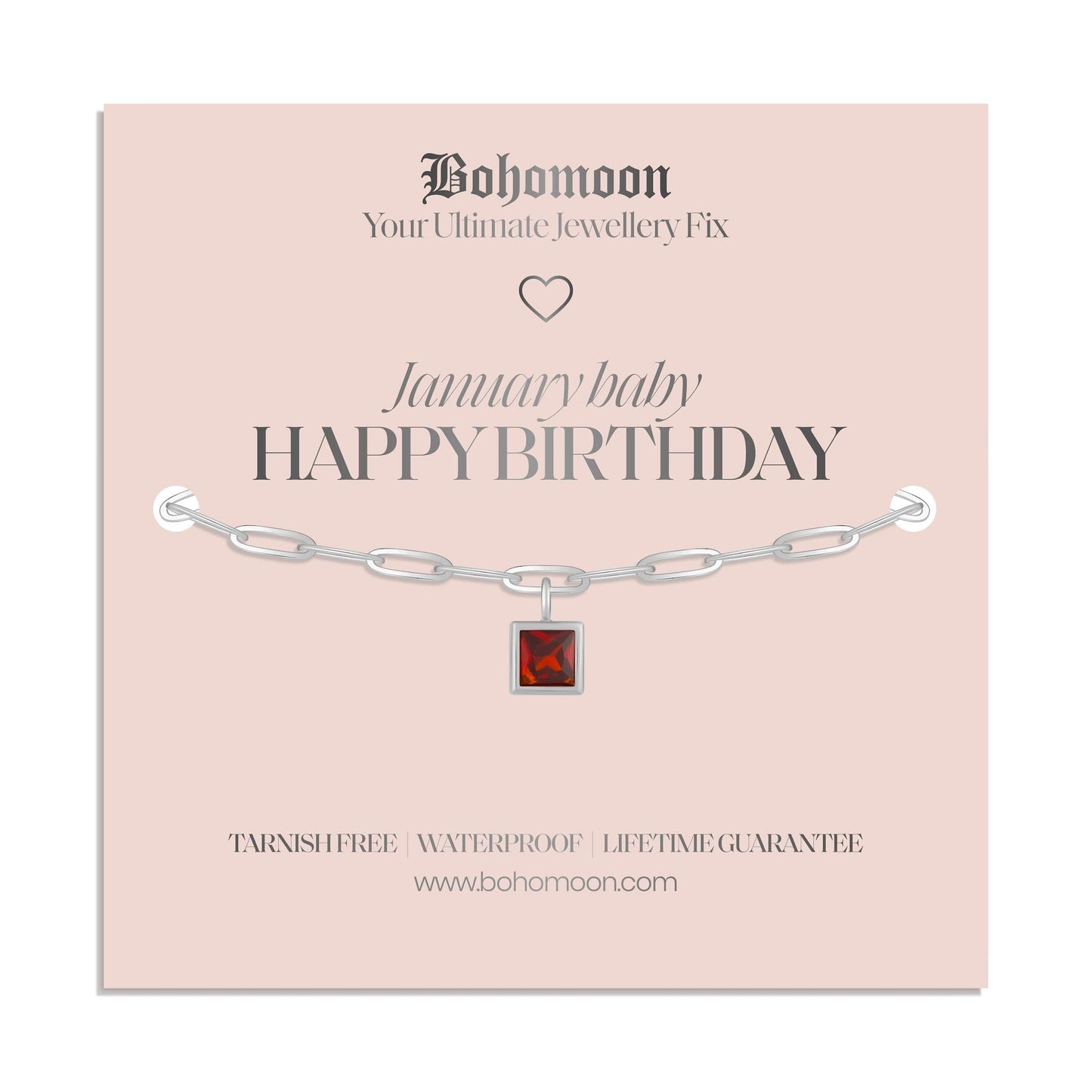 Happy Birthday Birthstone Bracelet
