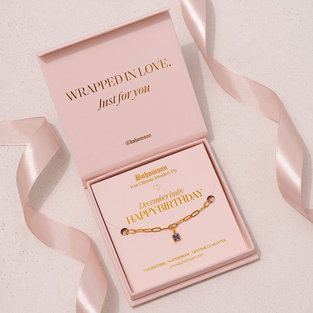 Happy Birthday Birthstone Bracelet