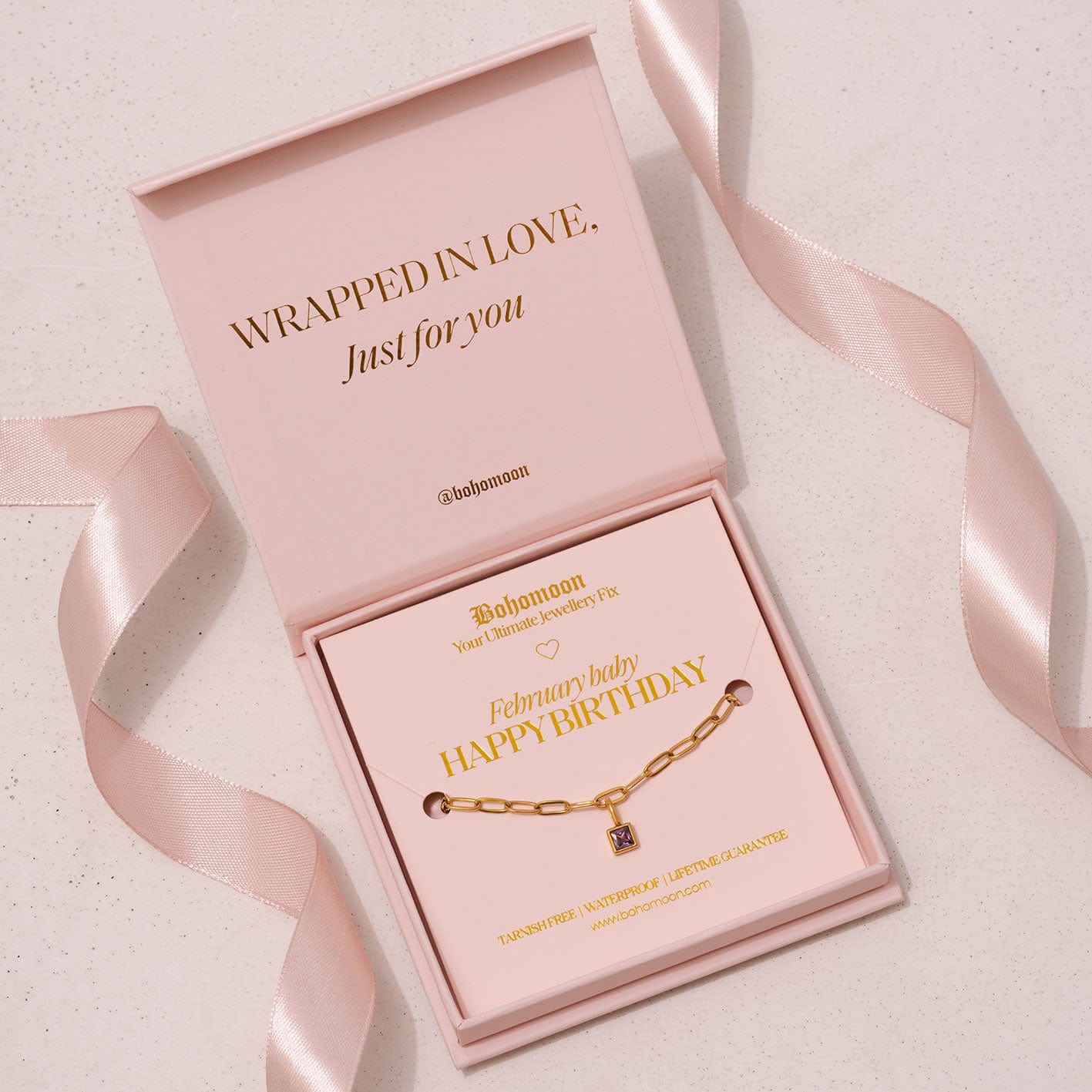 Happy Birthday Birthstone Bracelet