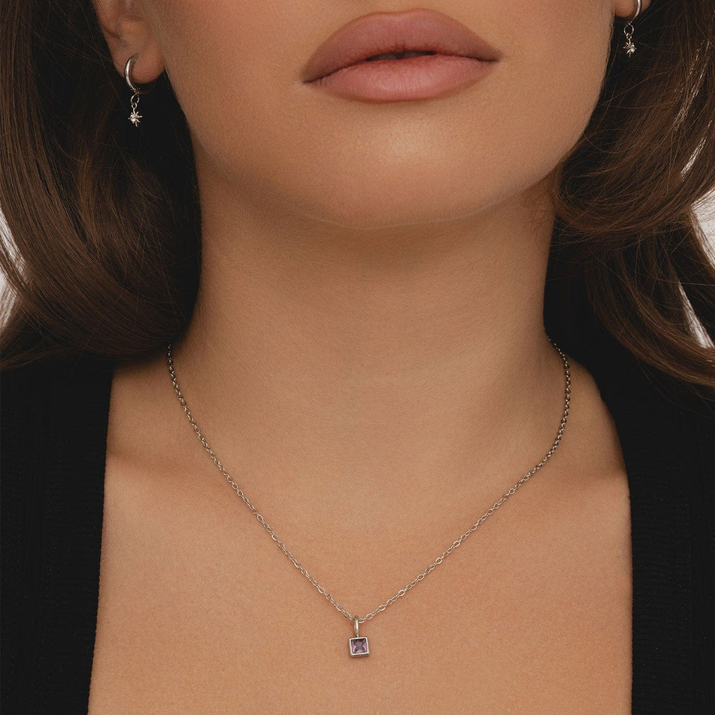 Happy Birthday Birthstone Necklace