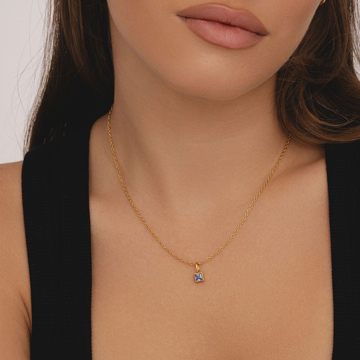 Happy Birthday Birthstone Necklace