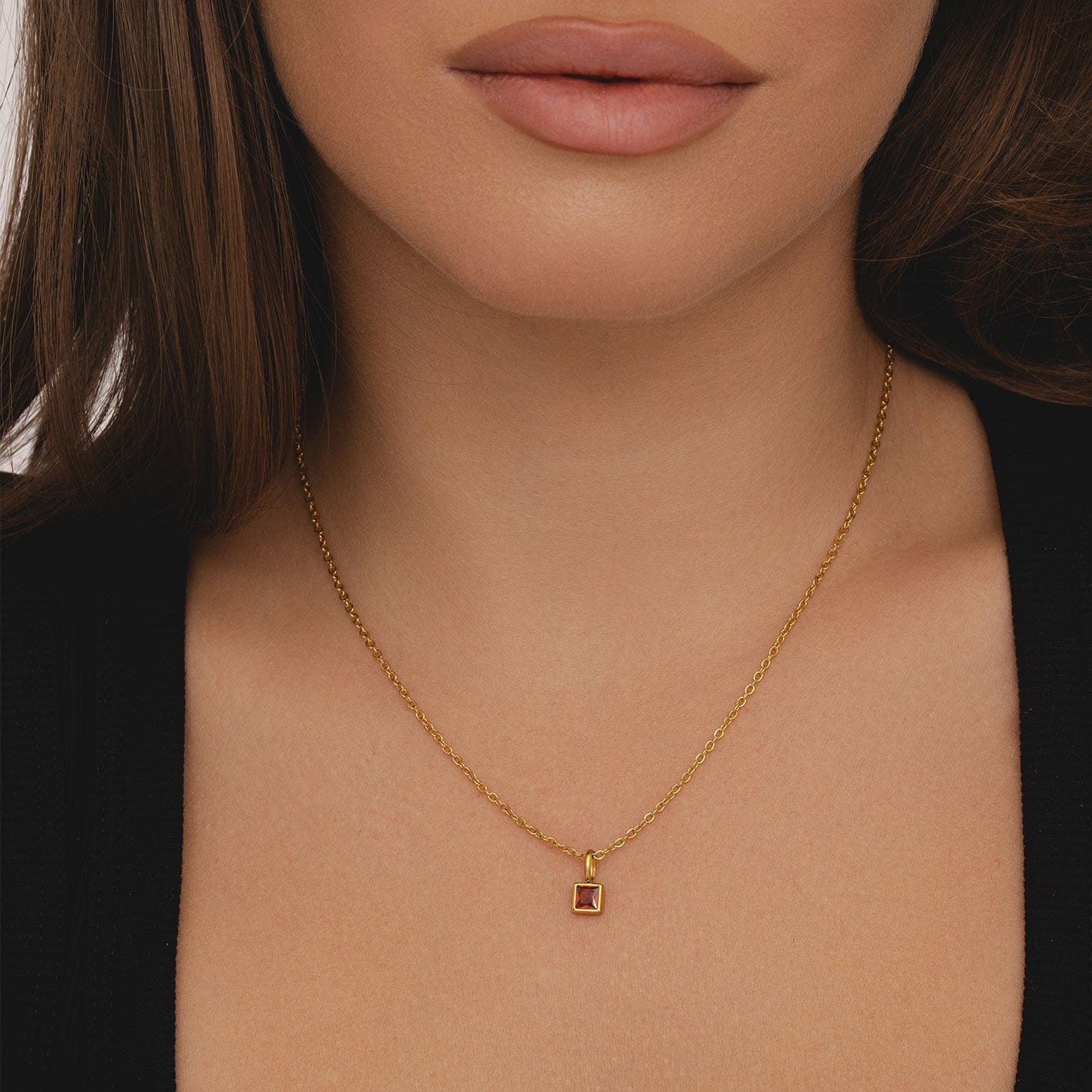 Happy Birthday Birthstone Necklace