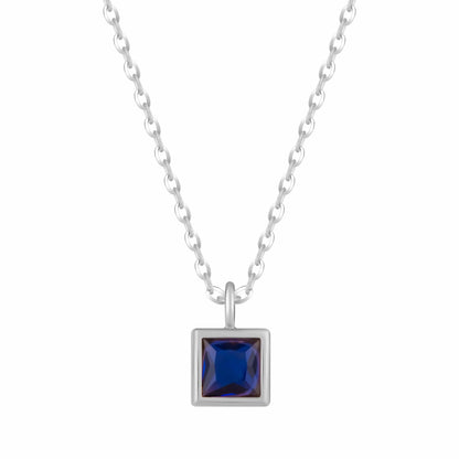Happy Birthday Birthstone Necklace
