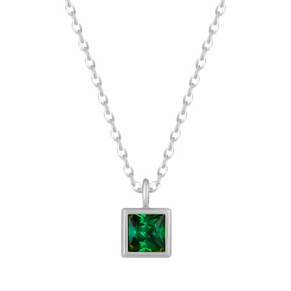 Happy Birthday Birthstone Necklace