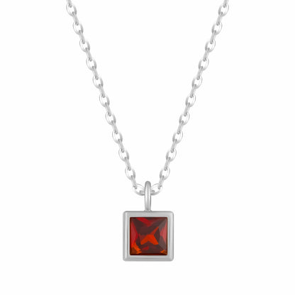 Happy Birthday Birthstone Necklace