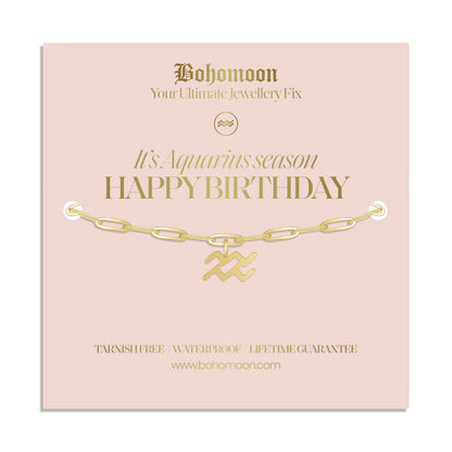 Happy Birthday Zodiac Bracelet