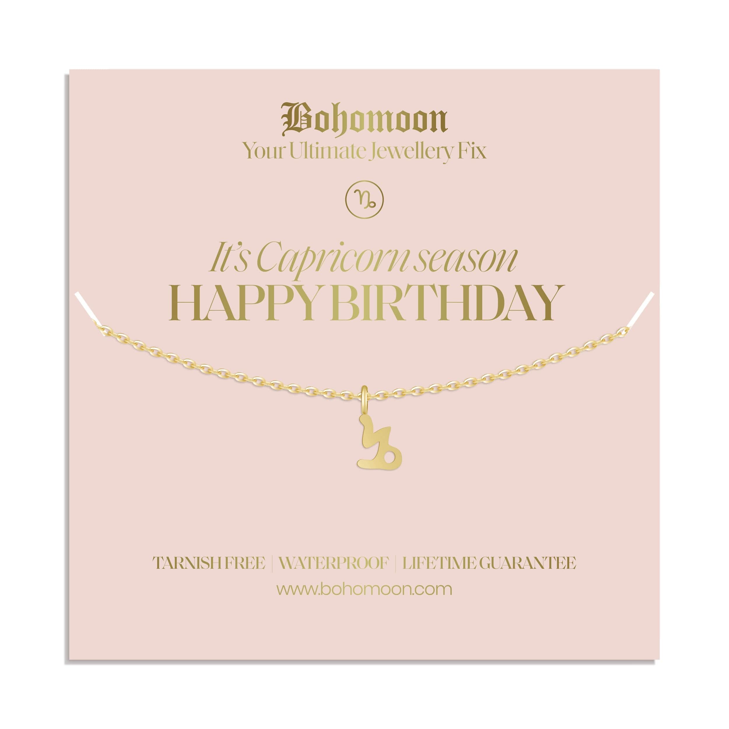 Happy Birthday Zodiac Necklace