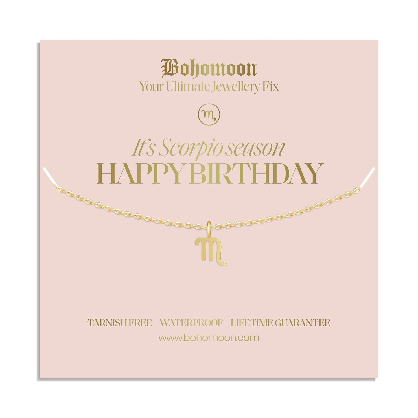 Happy Birthday Zodiac Necklace