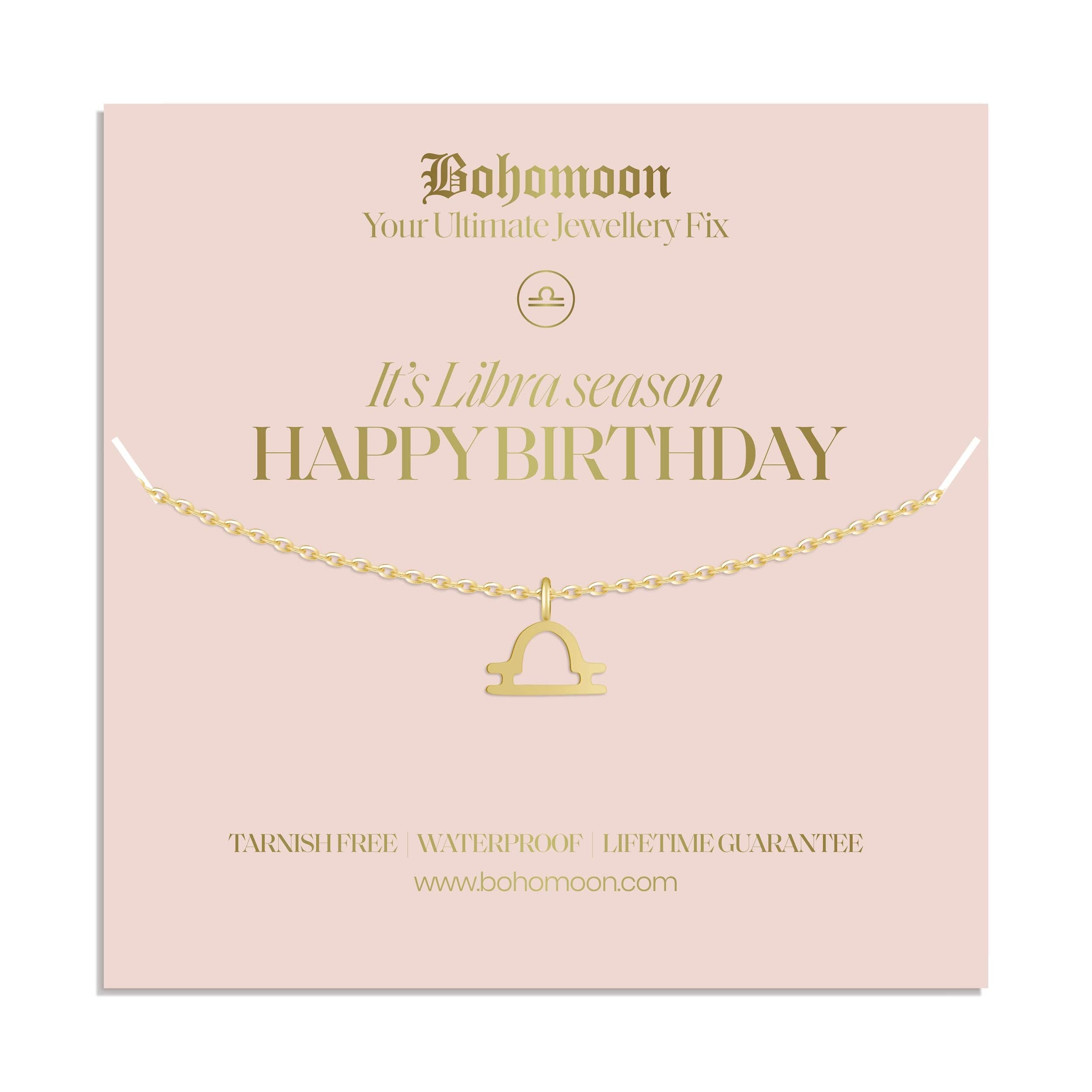 Happy Birthday Zodiac Necklace