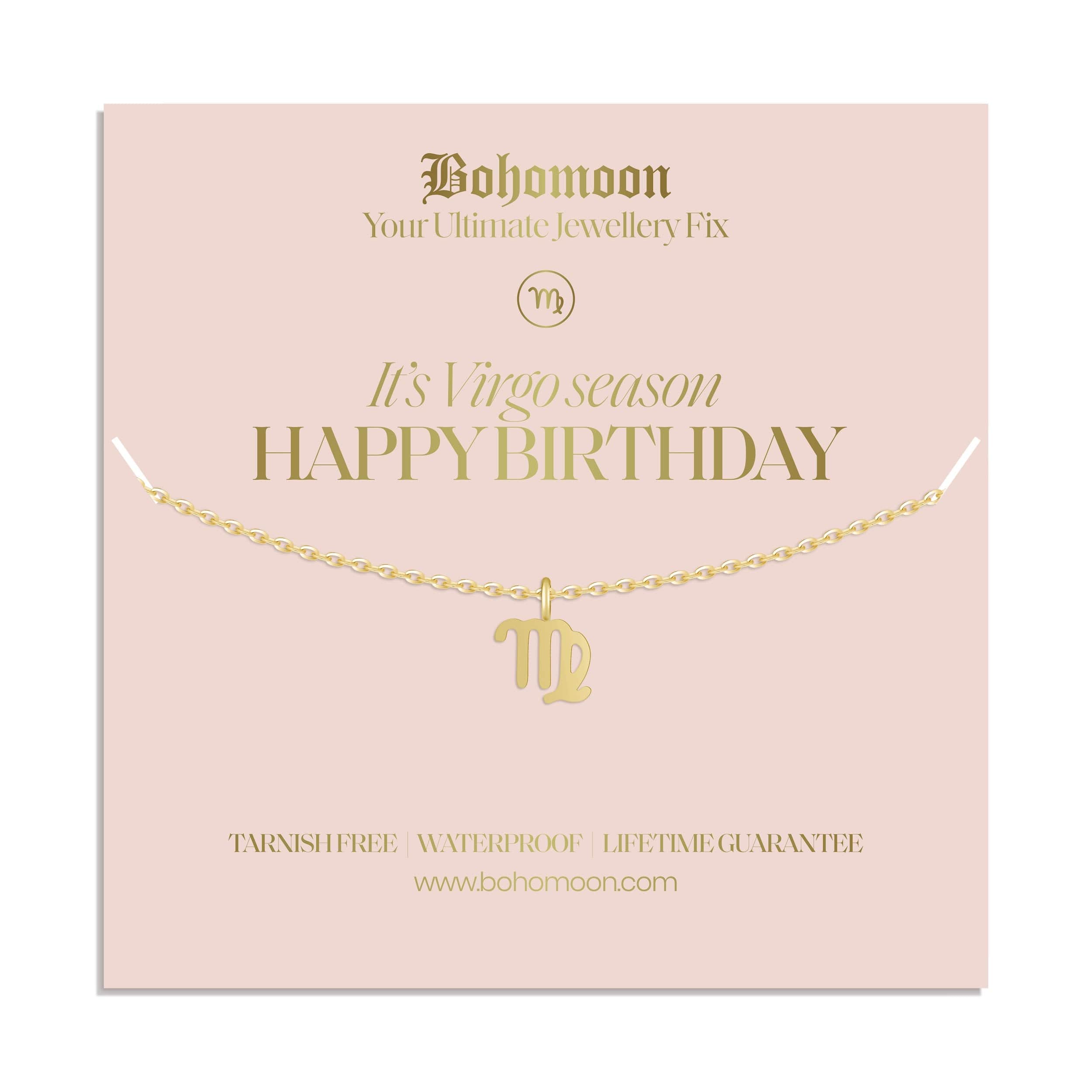 Happy Birthday Zodiac Necklace