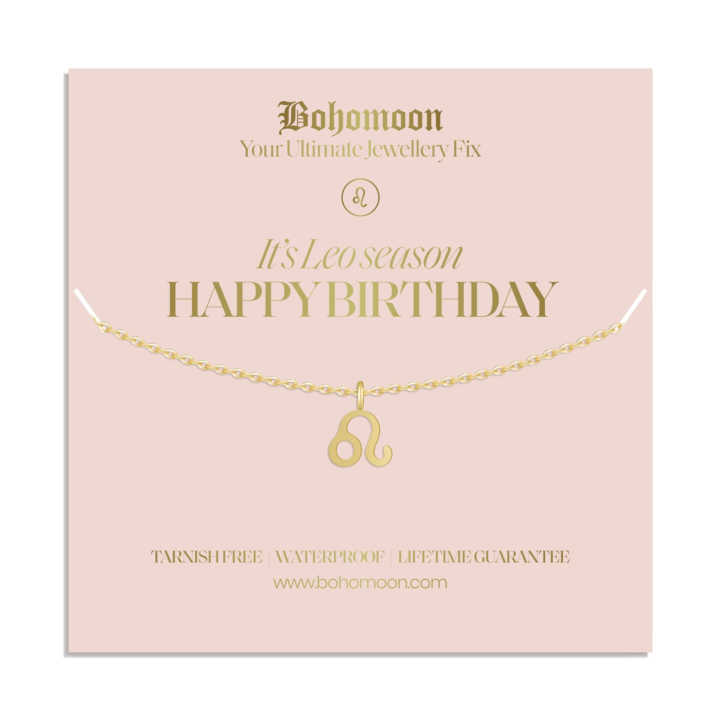 Happy Birthday Zodiac Necklace