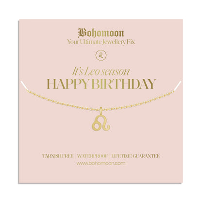 Happy Birthday Zodiac Necklace