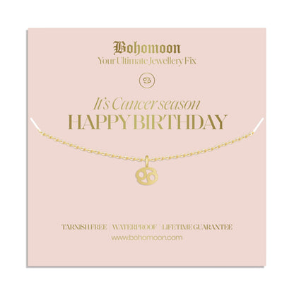 Happy Birthday Zodiac Necklace