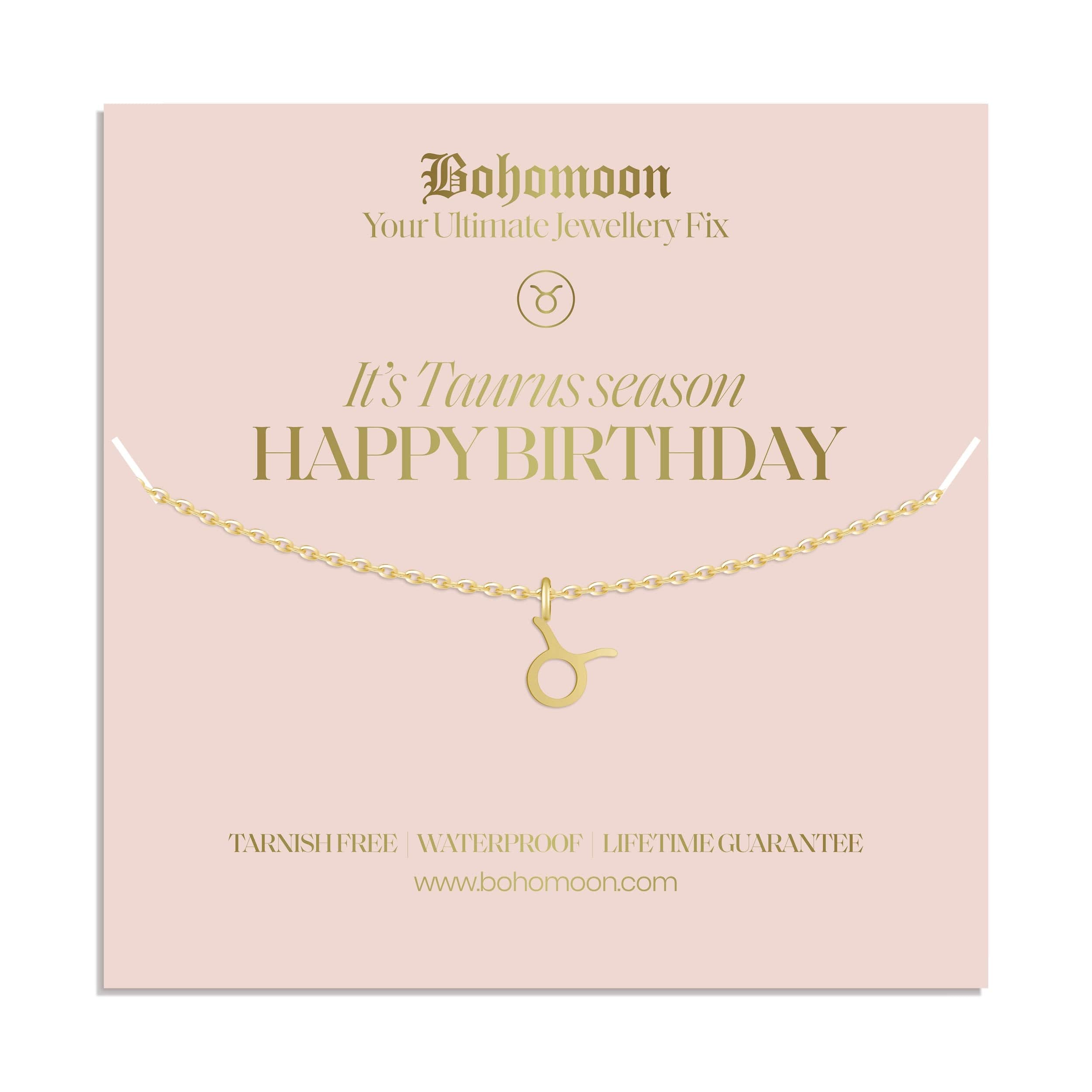 Happy Birthday Zodiac Necklace