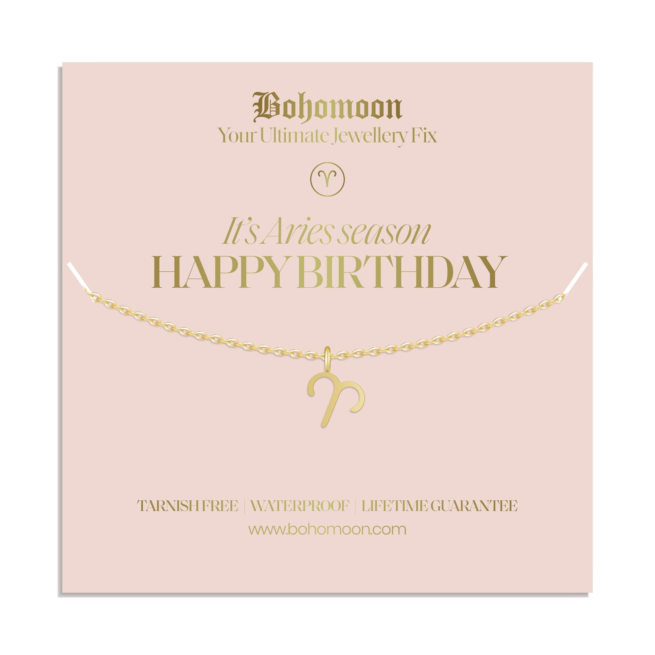 Happy Birthday Zodiac Necklace