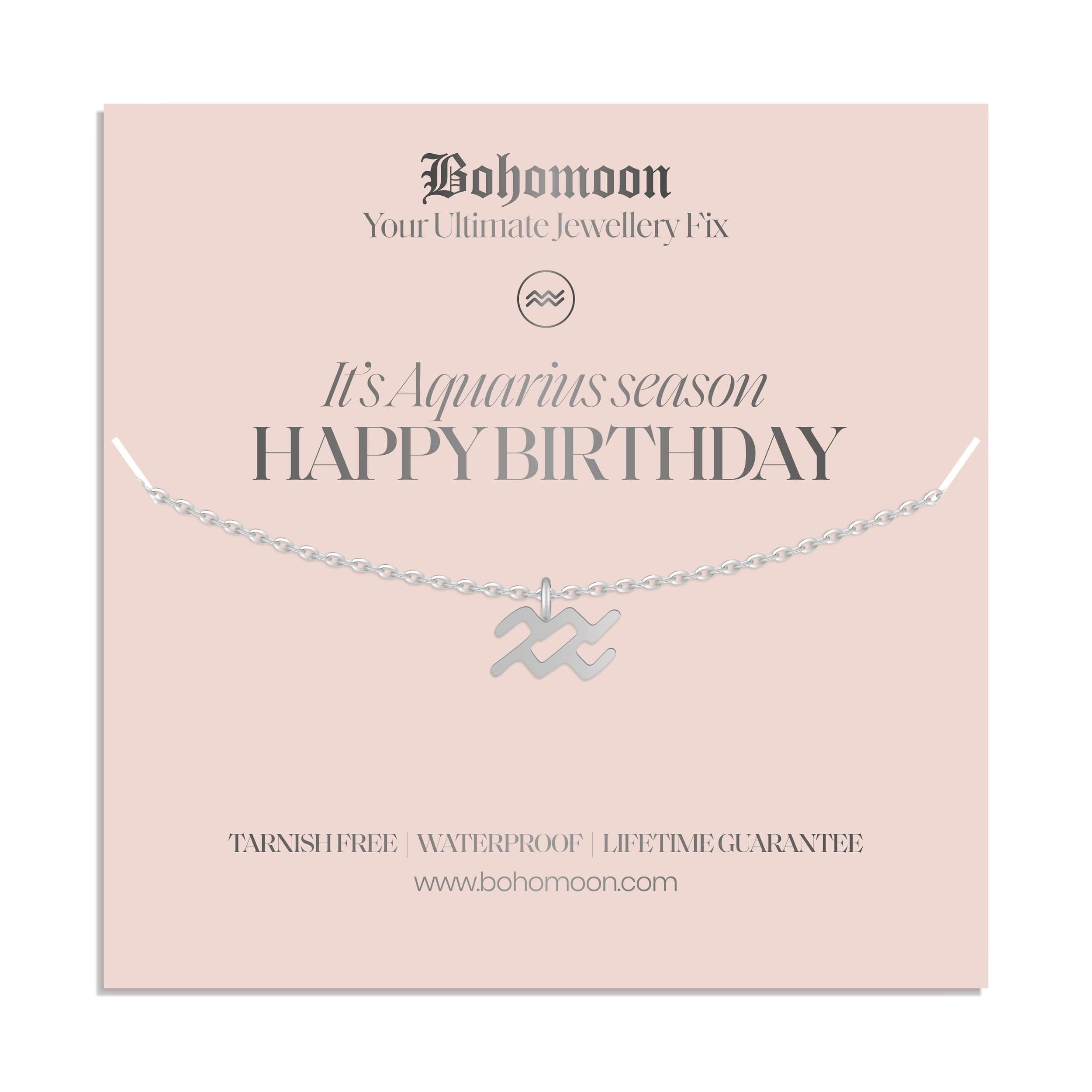 Happy Birthday Zodiac Necklace