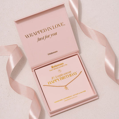 Happy Birthday Zodiac Necklace