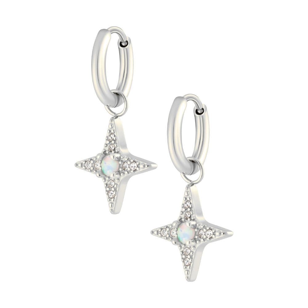 Harriet Opal Hoop Earrings