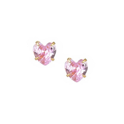 Heart Birthstone Earrings