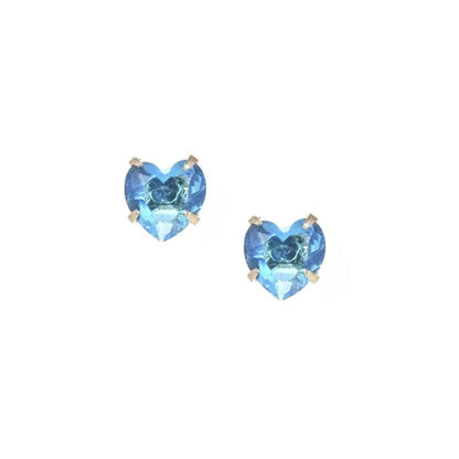 Heart Birthstone Earrings