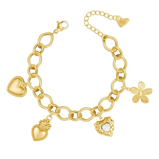 Heartbeat Charm Bracelet