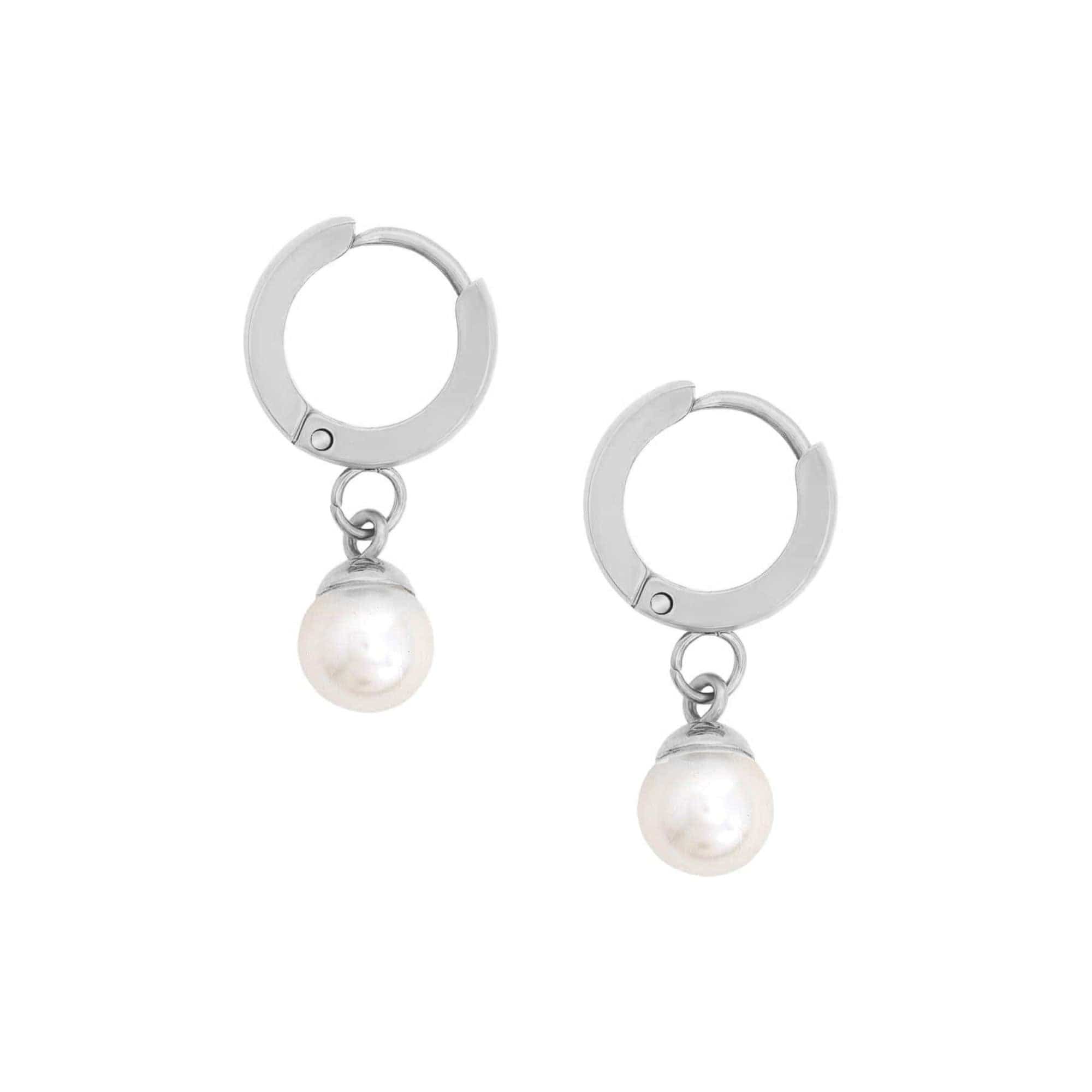 Honolulu Pearl Hoop Earrings