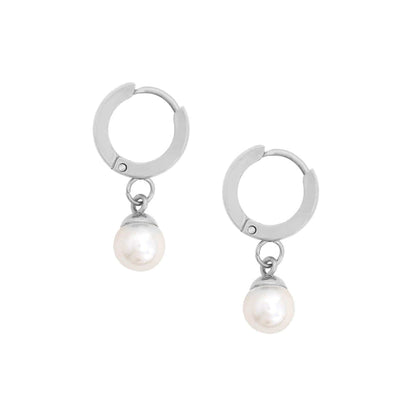 Honolulu Pearl Hoop Earrings