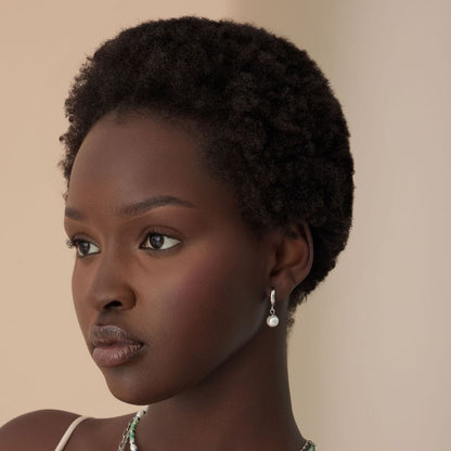 Honolulu Pearl Hoop Earrings