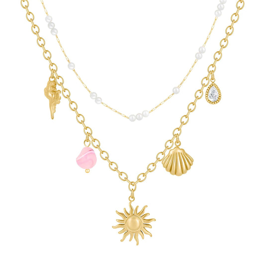 Indie Layered Charm Necklace