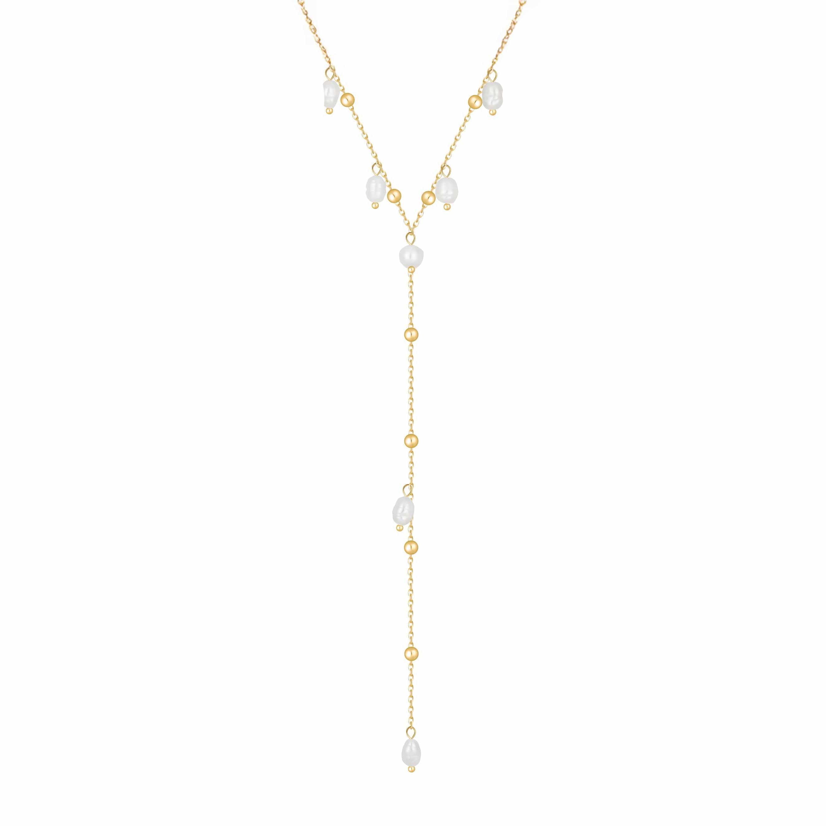Ivie Pearl Lariat Necklace