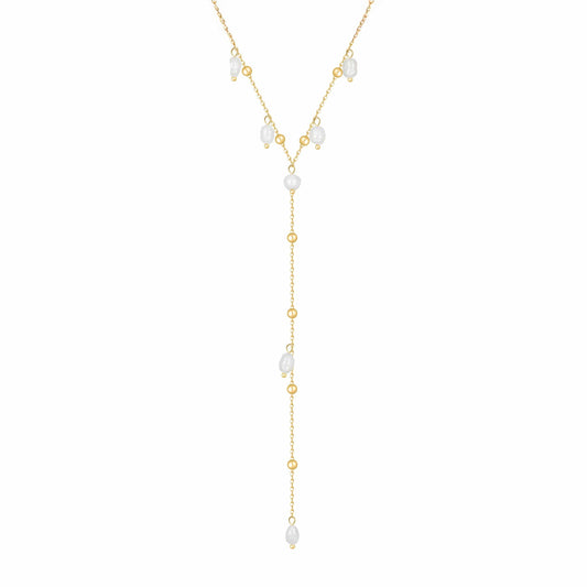 Ivie Pearl Lariat Necklace