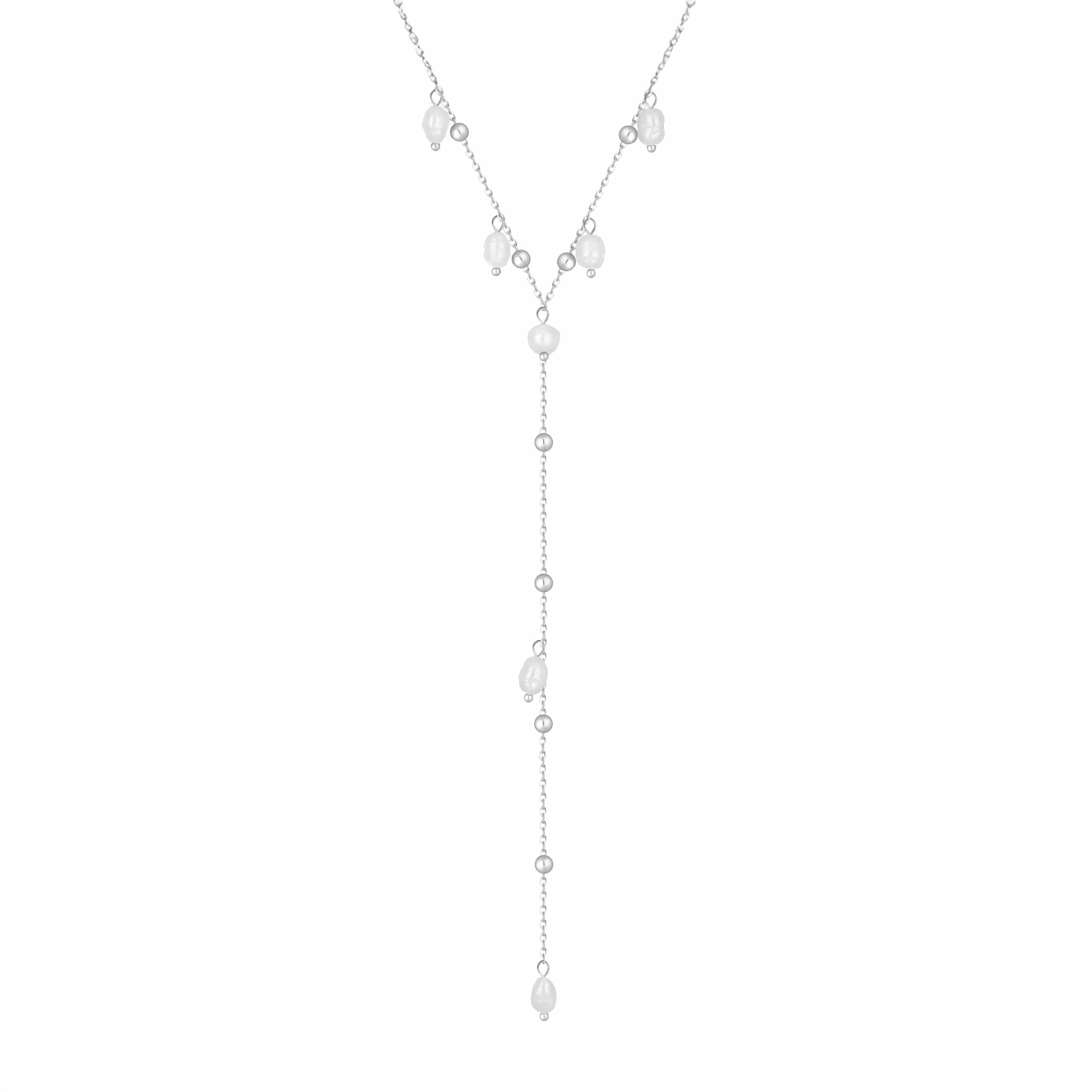 Ivie Pearl Lariat Necklace