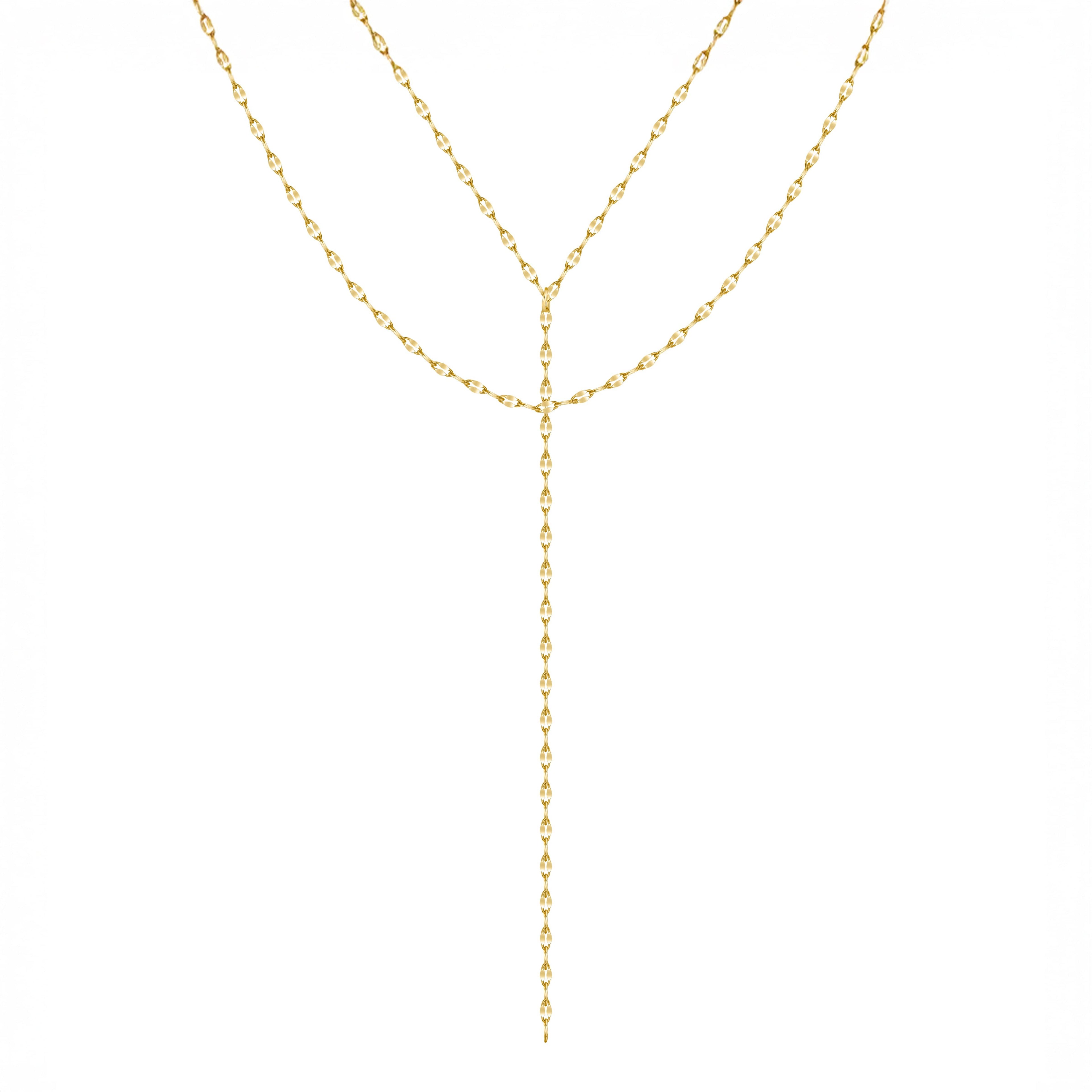 Jordana Layered Lariat Necklace