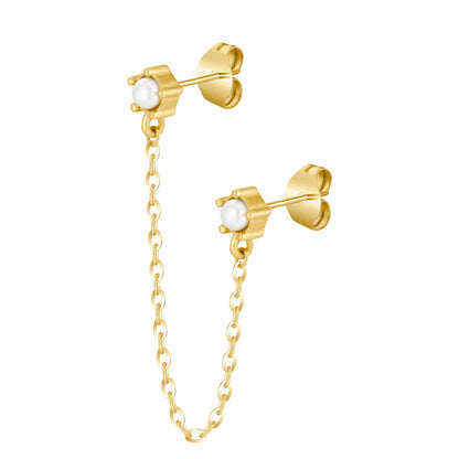 Kendall Double Pearl Earrings