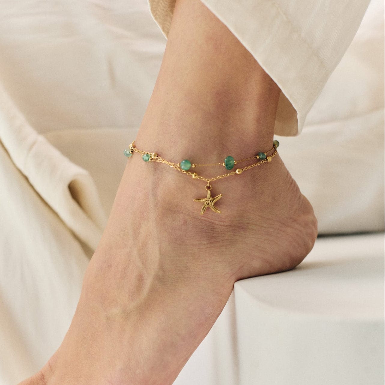 Khloe Starfish Anklet