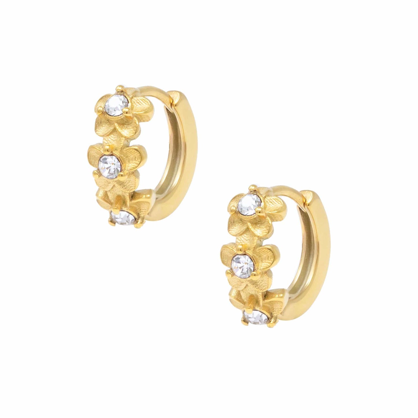 Lavender Hoop Earrings