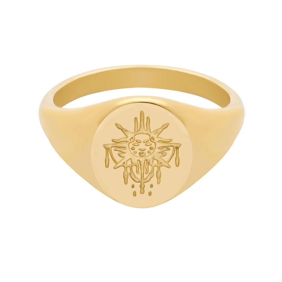 Live By The Sun Signet Ring