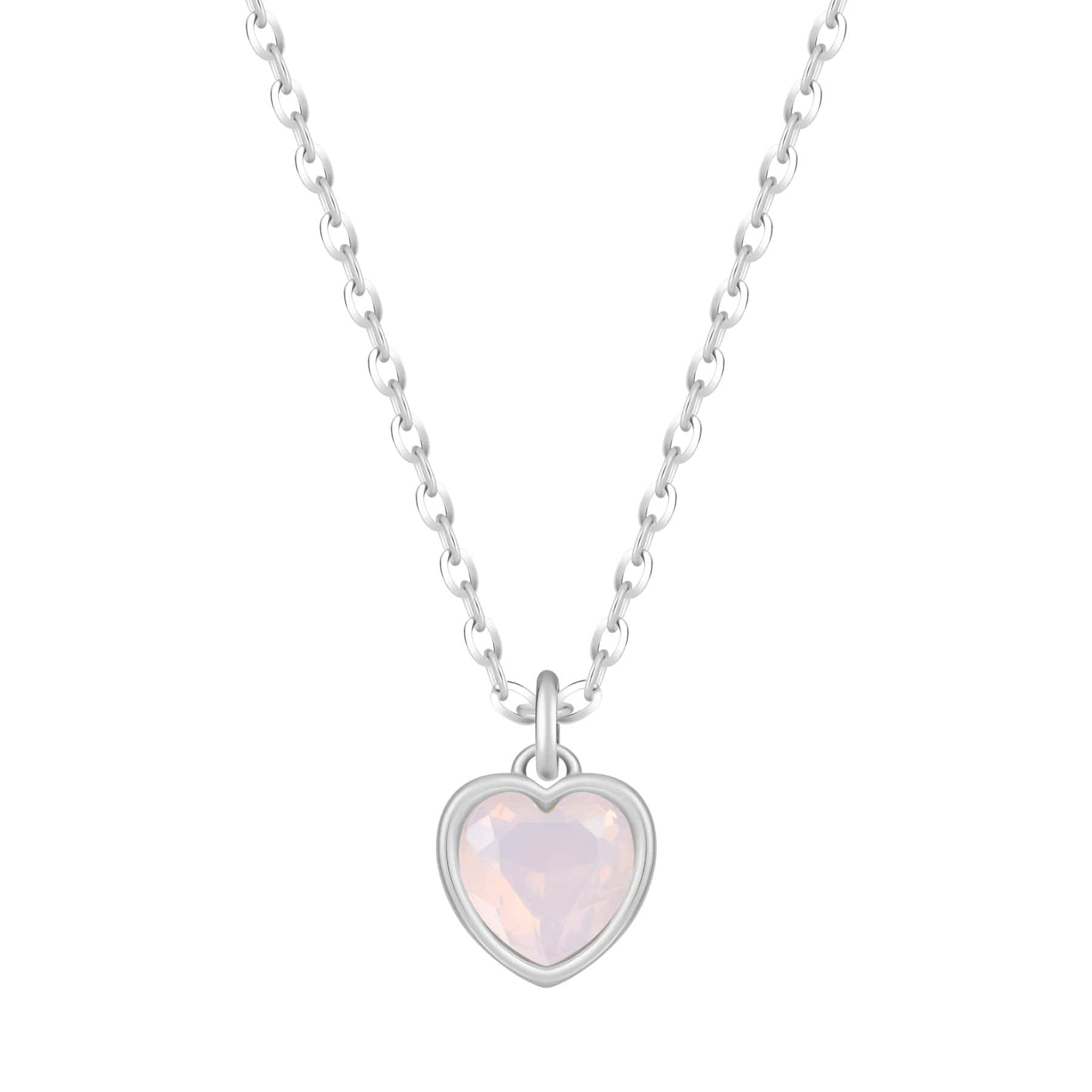 Love Heart Birthstone Necklace