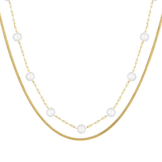 Lydia Pearl Layered Necklace