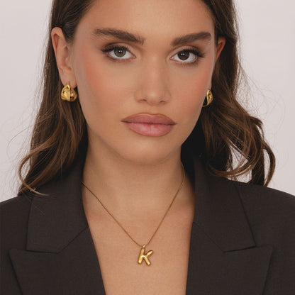 Maple Initial Necklace