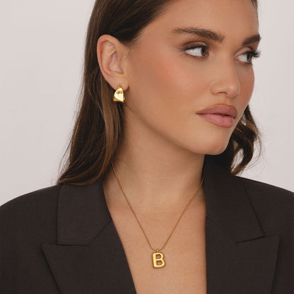 Maple Initial Necklace