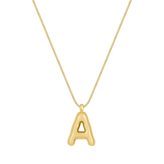 Maple Initial Necklace