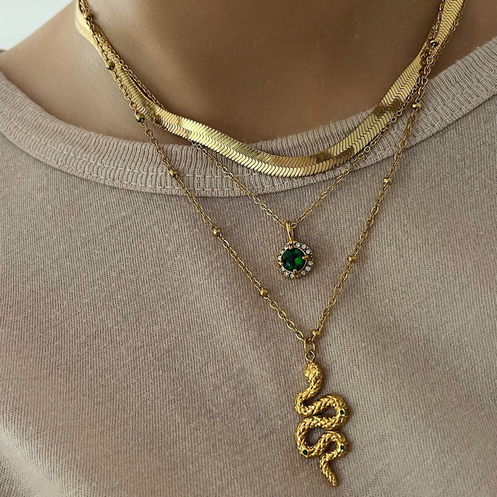 Melina Herringbone Necklace