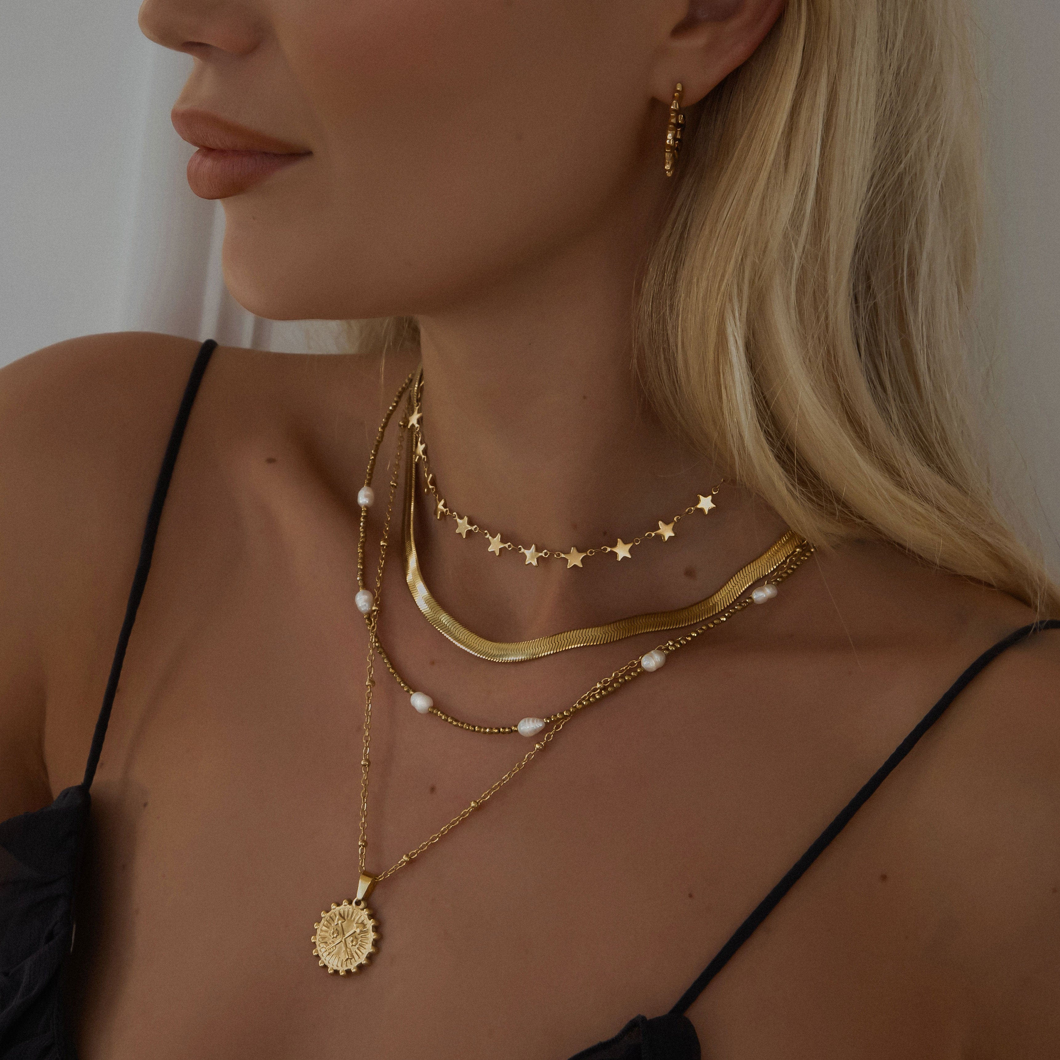 Melina Herringbone Necklace