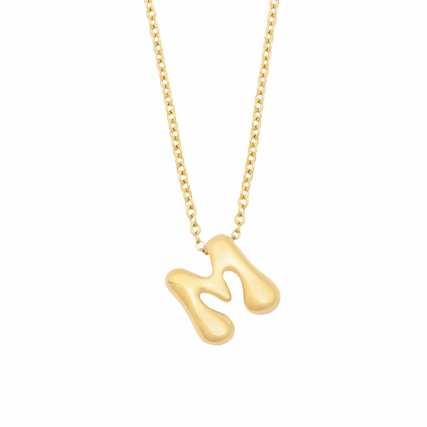 Molten Initial Necklace